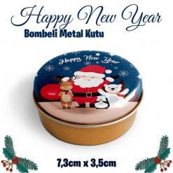 yılbaşı bombeli metal kutu