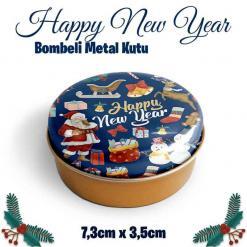 Yılbaşı Bombeli Metal Kutu