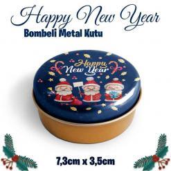 Yılbaşı Bombeli Metal Kutu