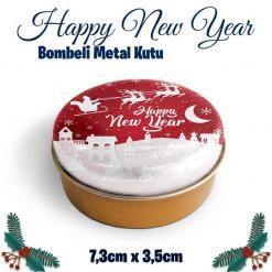 Yılbaşı Bombeli Metal Kutu