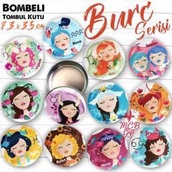 burç desenli metal kutu