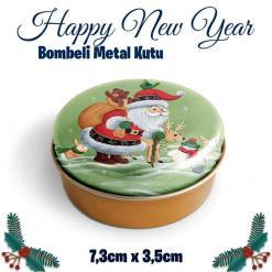 Yılbaşı Bombeli Metal Kutu