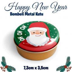 Yılbaşı Bombeli Metal Kutu