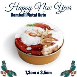 Yılbaşı Bombeli Metal Kutu