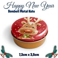 Yılbaşı Bombeli Metal Kutu