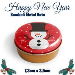 Yılbaşı Bombeli Metal Kutu