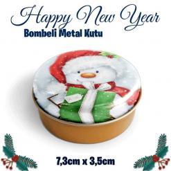 Yılbaşı Bombeli Metal Kutu