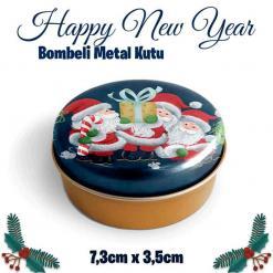 Yılbaşı Bombeli Metal Kutu