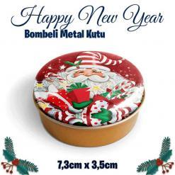 Yılbaşı Bombeli Metal Kutu