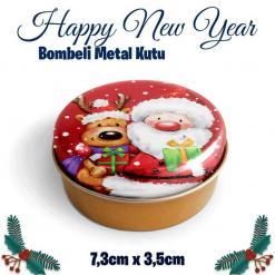 Yılbaşı Bombeli Metal Kutu