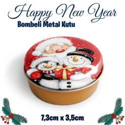 Yılbaşı Bombeli Metal Kutu