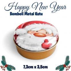 Yılbaşı Bombeli Metal Kutu