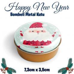Yılbaşı Bombeli Metal Kutu