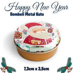 Yılbaşı Bombeli Metal Kutu