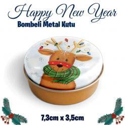 Yılbaşı Bombeli Metal Kutu