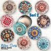 Kilim Desenli Seri 2 Bombeli Metal Kutu (1 Koli=100 adet)